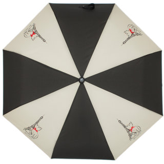 Зонт женский FLIORAJ, 160200 черно-белый