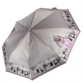 Зонт женский FABRETTI, UFLS0039-5 серый
