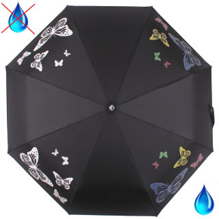 Зонт женский Flioraj, 210202 тайные знаки, черный
